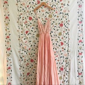 Open Back Crochet Gown